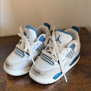 Nike Kids Jordan White and Blue Sneakers